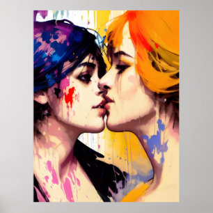 レズビアンラバーズキス ポスター