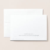 レズビアンラバーズパーソナライズされたフォイルカード 箔カード (裏面封筒付き)