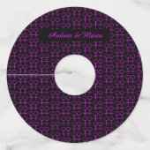 レズビアンラバーズワパーソナライズされたイングラスラベル ワイングラスタグ (正面)