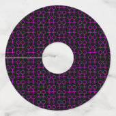 レズビアンラバーズワパーソナライズされたイングラスラベル ワイングラスタグ (裏面)