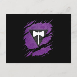 レズビアンラブリスプライド旗取りリビール ポストカード