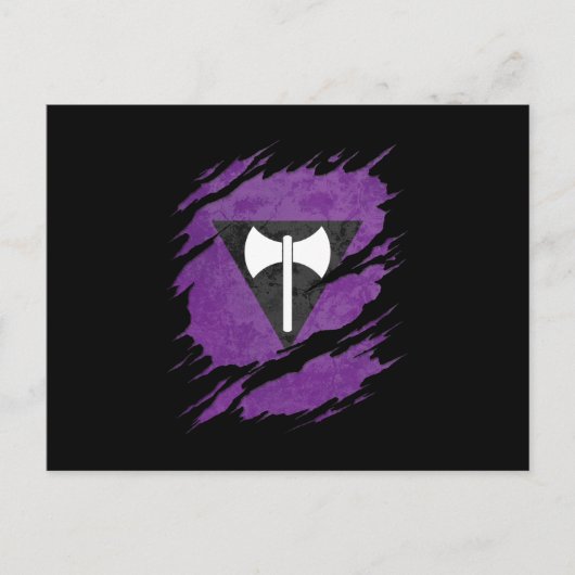 レズビアンラブリスプライド旗取りリビール ポストカード (正面)