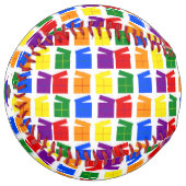 レズビアンレインボークリスマスツリーとプレゼント ソフトボール (正面左)