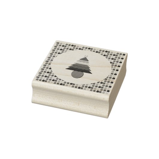 レズビアンレインボークリスマスツリーとプレゼント ラバースタンプ (スタンプ)