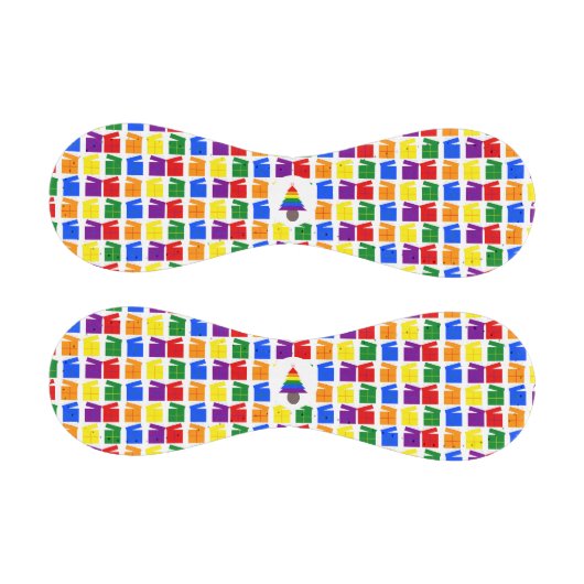 レズビアンレインボークリスマスツリーとプレゼント 野球ボール (パネル)