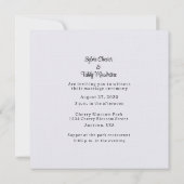 レズビアンレインボー結婚ズ 招待状 (裏面)