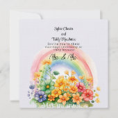 レズビアンレインボー結婚ズ 招待状 (正面)