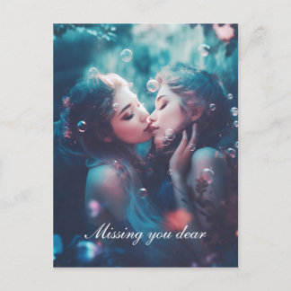 レズビアン人魚 ポストカード