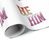 レズビアン代名詞 He Him ラッピングペーパー (ロールコーナー)