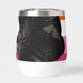 レズビアン国旗と2人の女性シルエット (背面)