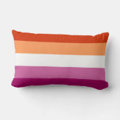 レズビアン国旗の装飾用クッション ランバークッション (裏面)