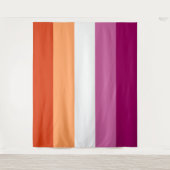 レズビアン国旗エクストララージLGBT タペストリー (正面)