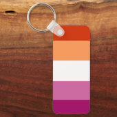 レズビアン国旗 キーホルダー (正面)