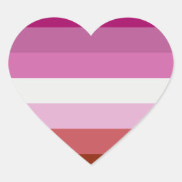 レズビアン国旗 ハートシール