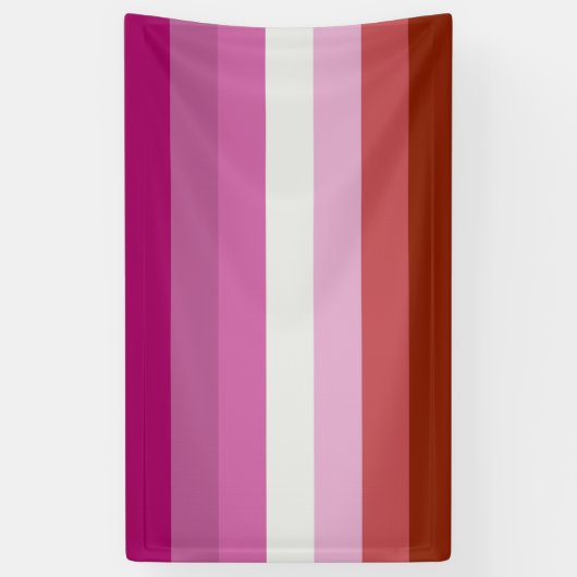 レズビアン国旗 横断幕 (縦)