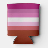 レズビアン国旗 缶クーラー (正面)