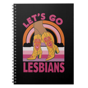 レズビアン大行進 レズビアン LGBTQ Pride Month カウガール ノートブック