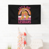 レズビアン大行進 レズビアン LGBTQ Pride Month カウガール 横断幕 (インサイチュ)