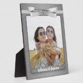 レズビアン夫人のゲイ結婚の写真 フォトプラーク (側面)