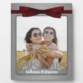 レズビアン夫人ゲイシルバー結婚さんの写真 フォトプラーク (正面)