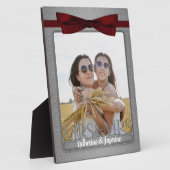 レズビアン夫人ゲイシルバー結婚さんの写真 フォトプラーク (側面)