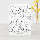 レズビアン夫婦 結婚 御祝カード カード (黄色い花)