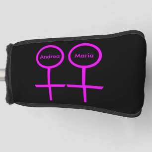 レズビアン好きカスタムのゴルフパターカバー ゴルフヘッドカバー