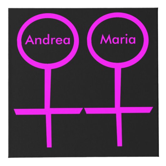 レズビアン好きパーソナライズされたフォトキューブ フォトキューブ (正面)