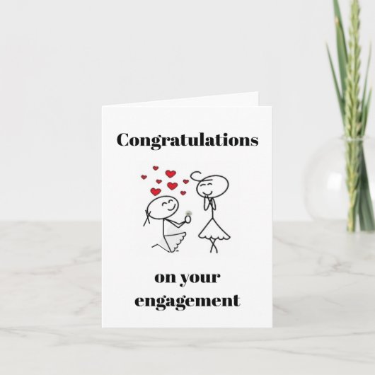 レズビアン婚約おめでとう カード (正面)