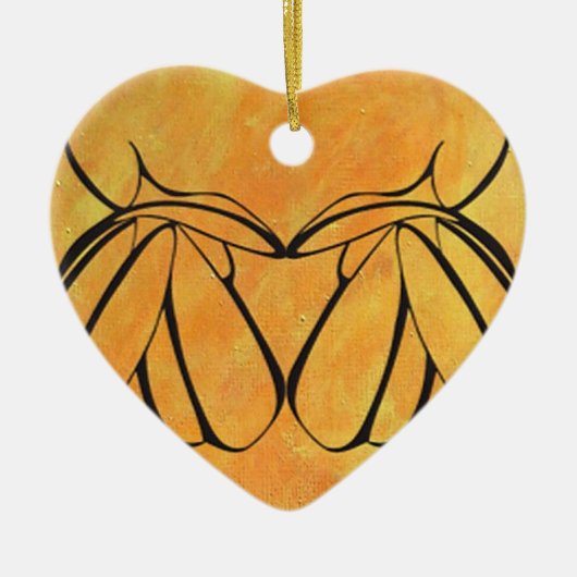 レズビアン愛好家が人間関係休憩 セラミックオーナメント (正面)