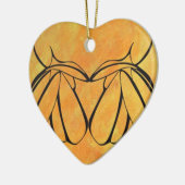 レズビアン愛好家が人間関係休憩 セラミックオーナメント (左)