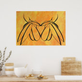 レズビアン愛好家が人間関係休憩 ポスター (キッチン)