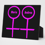 レズビアン愛好家カスタマイズ可能プラーク フォトプラーク (側面)