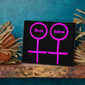 レズビアン愛好家カスタマイズ可能プラーク フォトプラーク (側面)