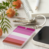 レズビアン旗 キーホルダー (正面右)