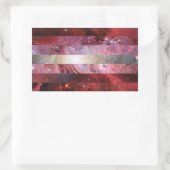 レズビアン星雲の国旗のシール 長方形シール (バッグ)