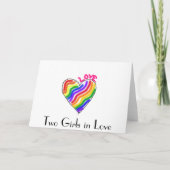 レズビアン毎日のカードとギフト カード (裏面)