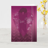 レズビアン私は女性のシルエットであなたのカードが大好き カード (黄色い花)