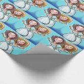 レズビアン結婚のケーキ人形 ラッピングペーパー (角)