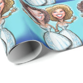 レズビアン結婚のケーキ人形 ラッピングペーパー (ロールコーナー)