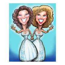 レズビアン結婚ズケーキトッパー