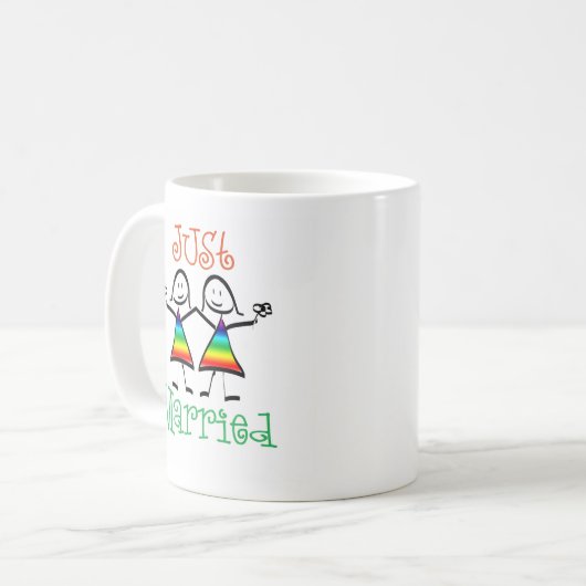 レズビアン結婚式の引き出物 コーヒーマグカップ (正面左)