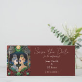 レズビアン結婚式の日付を保存 (スタンド正面)