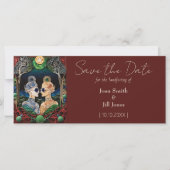 レズビアン結婚式の日付を保存 (正面)