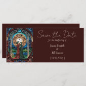 レズビアン結婚式の日付を保存 (正面/裏面)