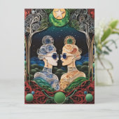 レズビアン結婚式招待状 招待状 (スタンド正面)