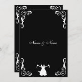 レズビアン結婚式招待状-花嫁と花嫁 招待状 (正面/裏面)