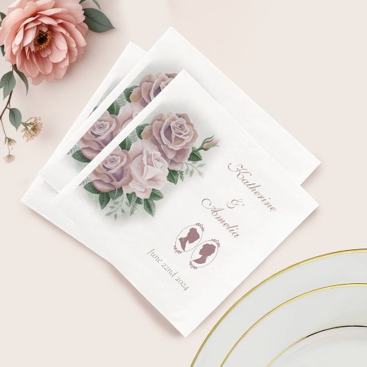 レズビアン花嫁 リージェンシー ピンク ローズ