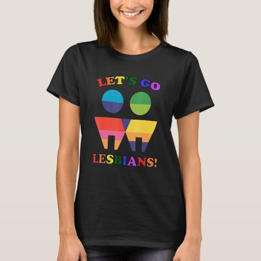 レズビアン行こう！Lesbianプライド_4 Tシャツ (正面)