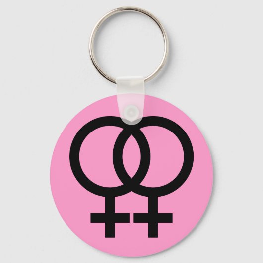 レズビアン記号キーチェーン キーホルダー (正面)